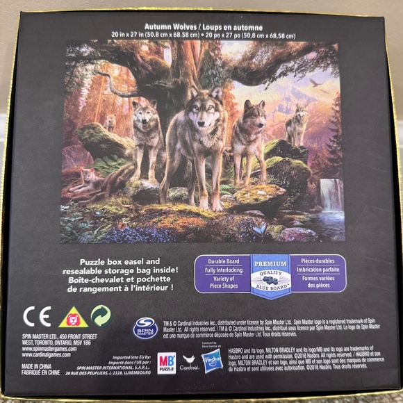 ❤️❤️3/$25 1000 Piece jigsaw puzzle "Autumn Wolves" by Big Ben Luxe - Picture 5 of 5